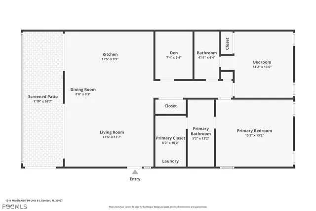 $750,000 | 1341 Middle Gulf Drive, Unit 1B, Sanibel, FL 33957