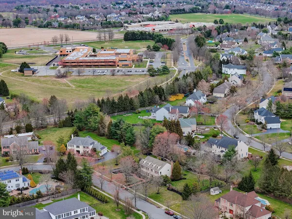 an aerial view of a houses with outdoor space