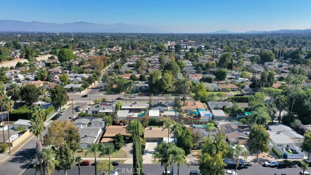 an aerial view of a city