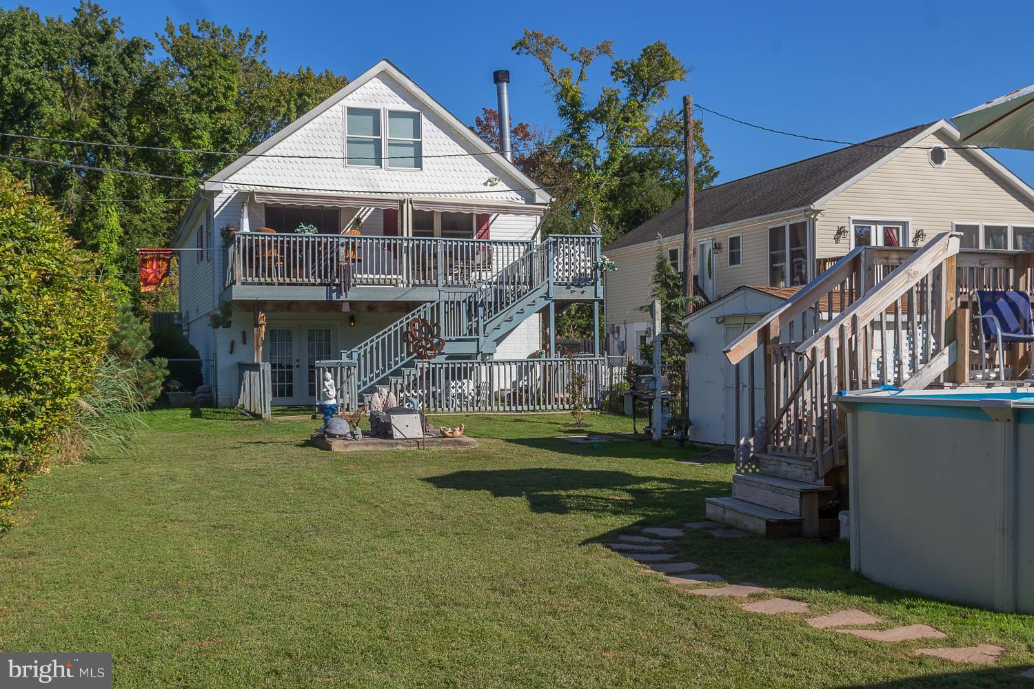 3610 Galloway Road Baltimore, MD 21220 - Photo 22 of 30 Deck w/Stairs to Fenced Lvl Bkyd, Secure Storage