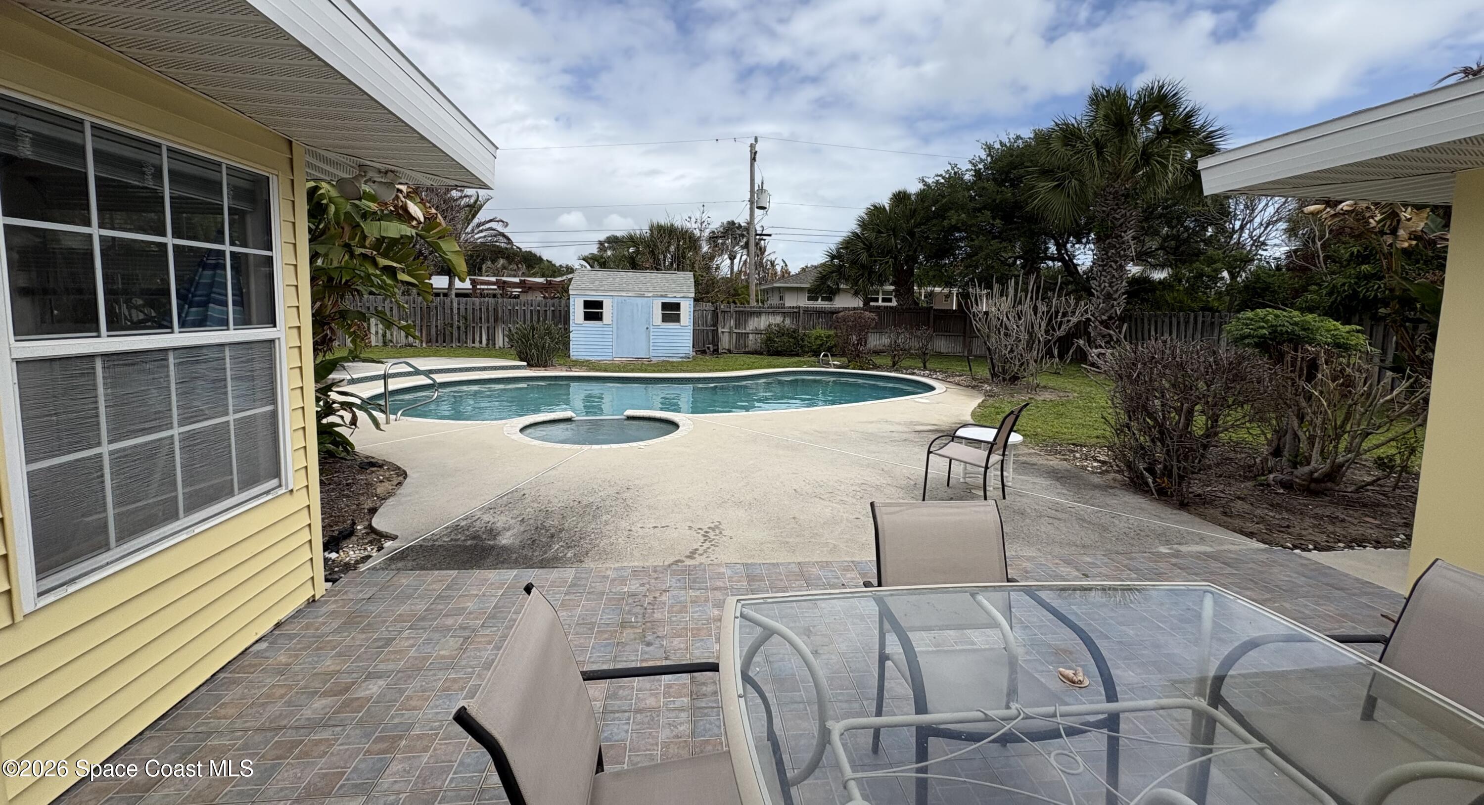 212 Surf Road Melbourne Beach, FL 32951 - Photo 7 of 14 a view of outdoor space yard deck and lake view