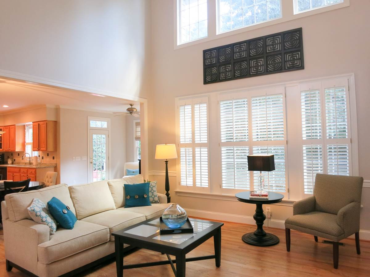 12508 Canolder Street Raleigh, NC 27614 - Photo 7 of 25 Another view of the big 2-story tall Living Rm. Living Room