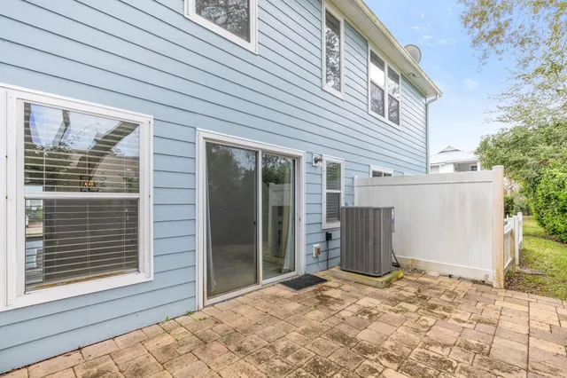 a backyard of a house