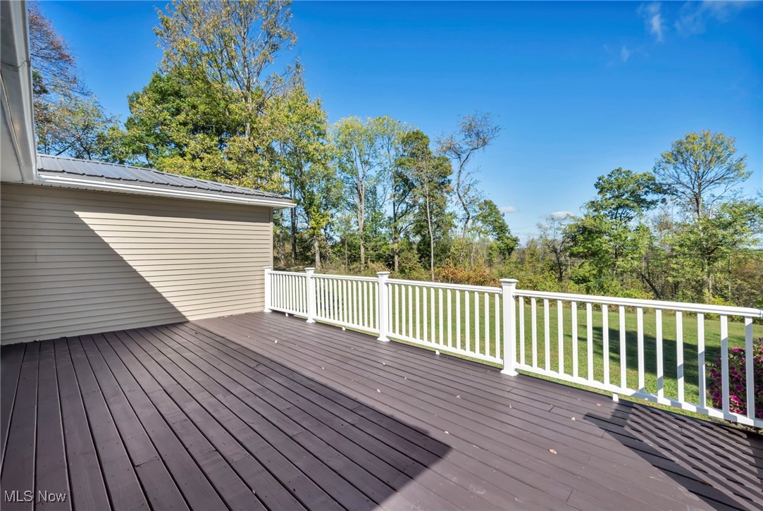 43575 Cream Ridge Road Lisbon, OH 44432 - Photo 45 of 50 Wooden deck featuring a lawn