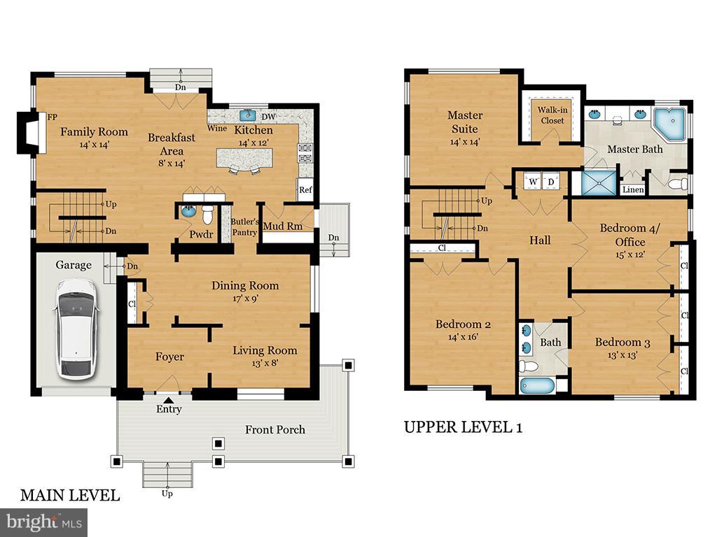 4613 Sleaford Road Bethesda, MD 20814 - Photo 28 of 29 Floor Plans for first and second floors