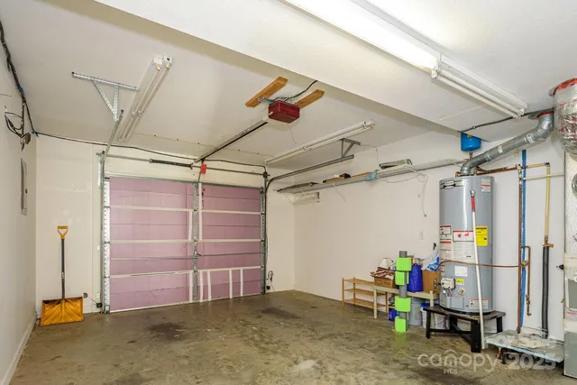 a view of a room with storage