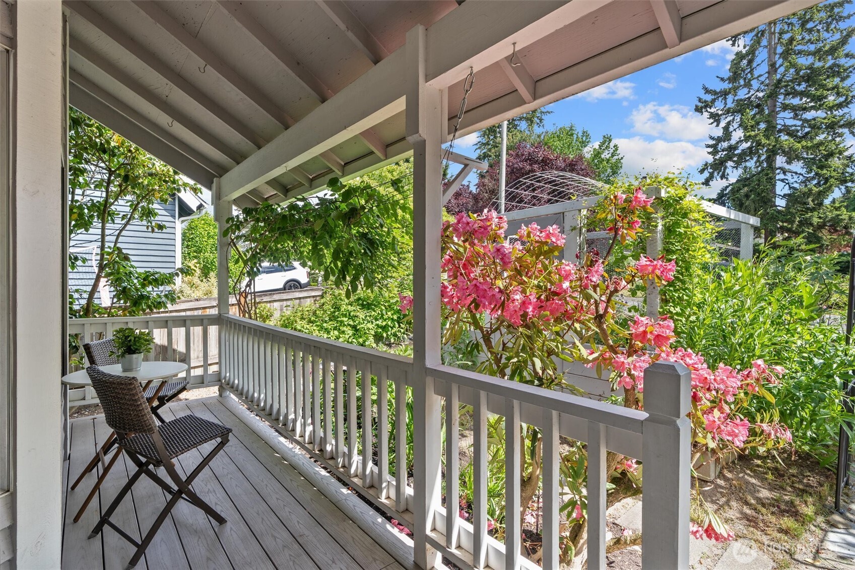 2101 233rd Street Southeast Bothell, WA 98021 - Photo 37 of 40 a view of a balcony with flower plants
