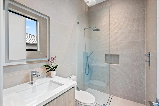 a living room with furniture and window