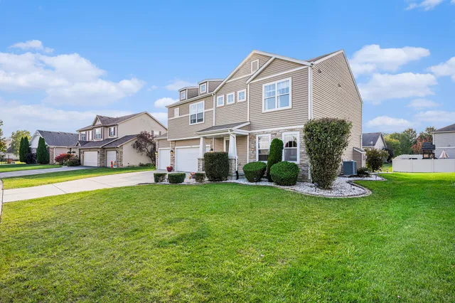 a house view with a garden space