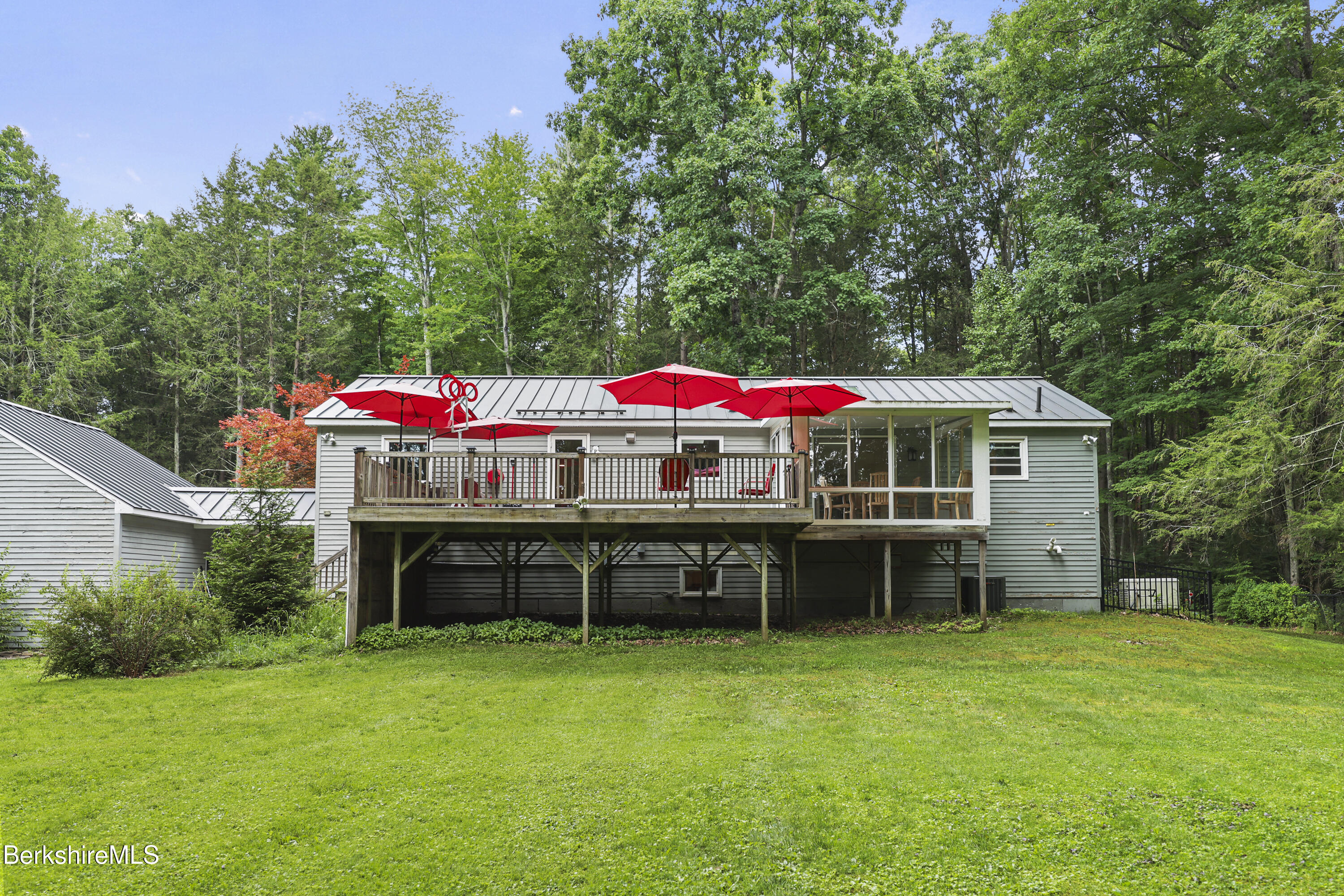 128 Rannapo Road Sheffield, MA 01257 - Photo 34 of 40 Back yard view
