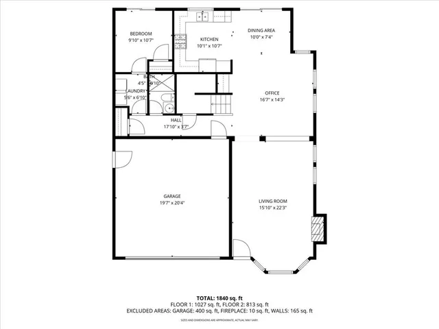 a picture of a floor plan
