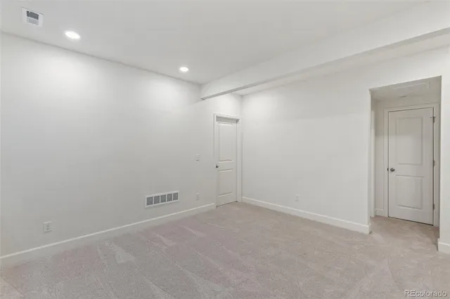 a view of an empty room