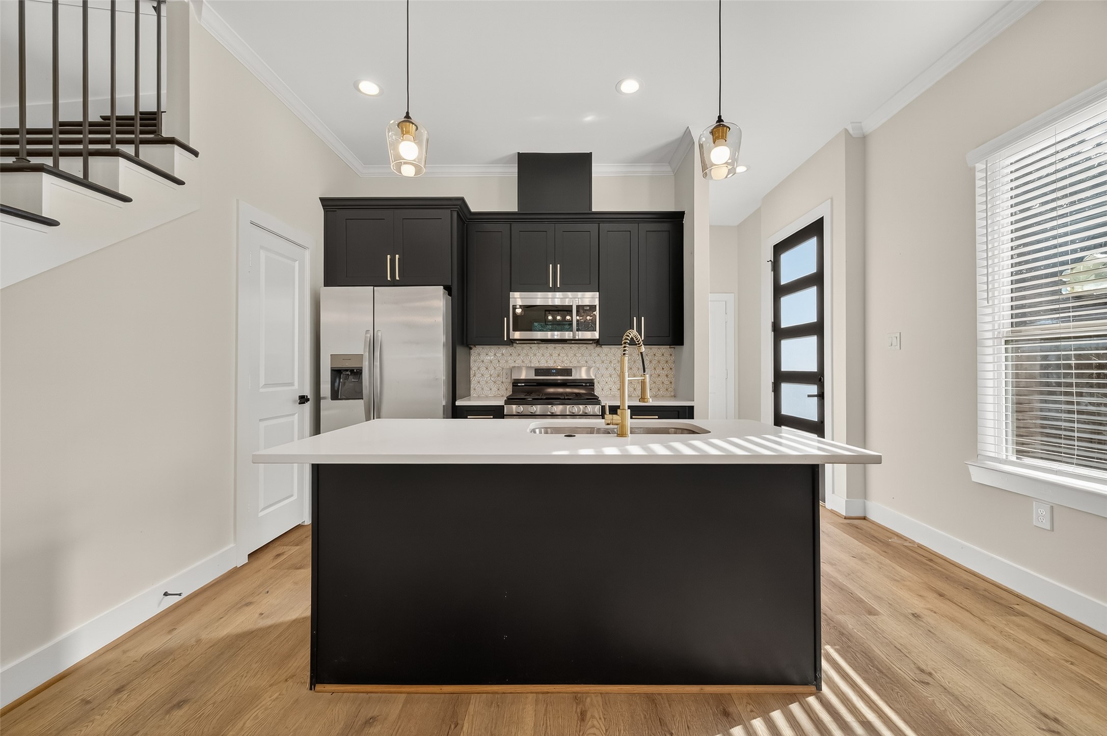 808 Fortune Street, Unit A Houston, TX 77088 - Photo 13 of 38 Add your barstools to island for additional seating