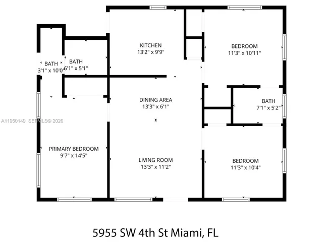 $530,000 | 5955 Southwest 4th Street, Miami, FL 33144