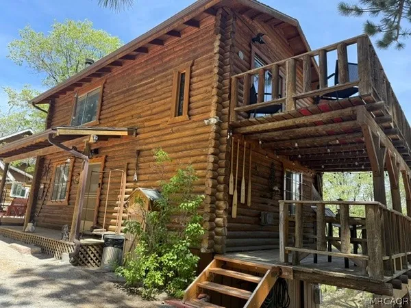 a view of a house with a balcony