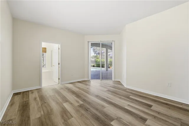 a view of an empty room