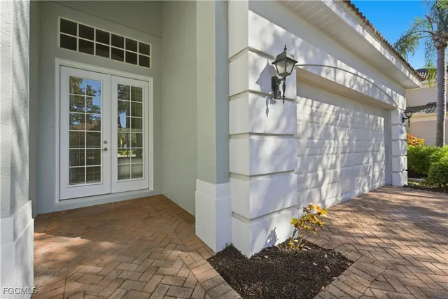 a view of front door of house