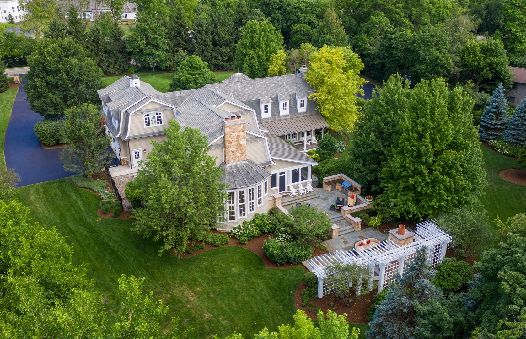 701 Plamondon Road Wheaton, IL 60189 - Photo 3 of 79 an aerial view of a house with garden space and street view