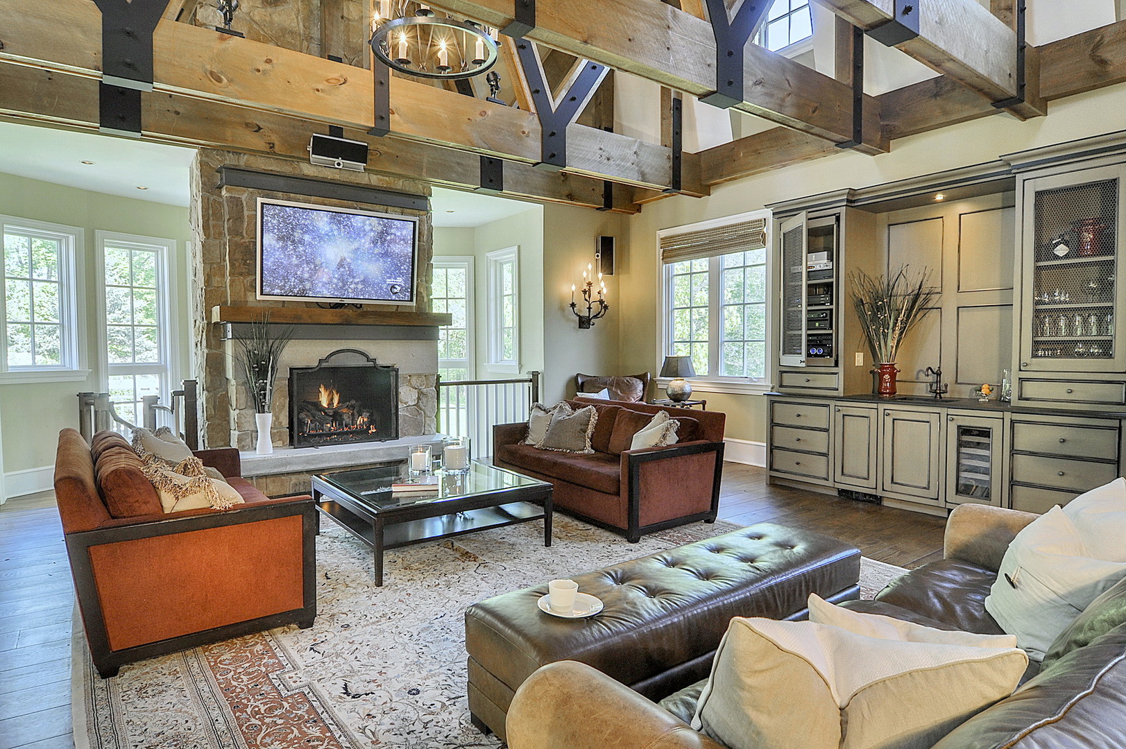 701 Plamondon Road Wheaton, IL 60189 - Photo 8 of 79 a living room with furniture a fireplace and windows
