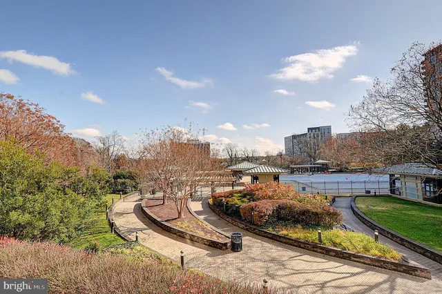 a view of a swimming pool and outdoor space