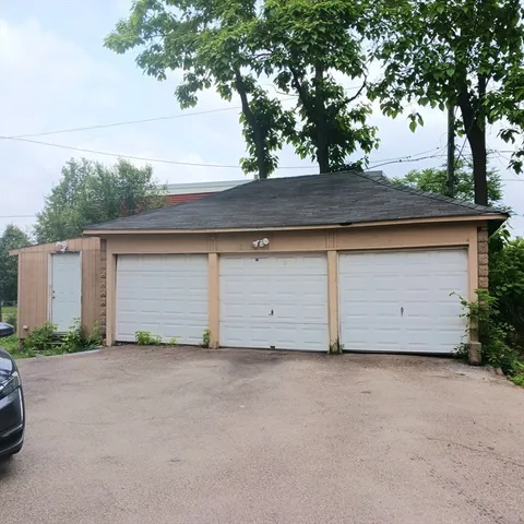 front view of a house with a garage