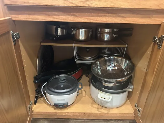 a utility room with lots of trees