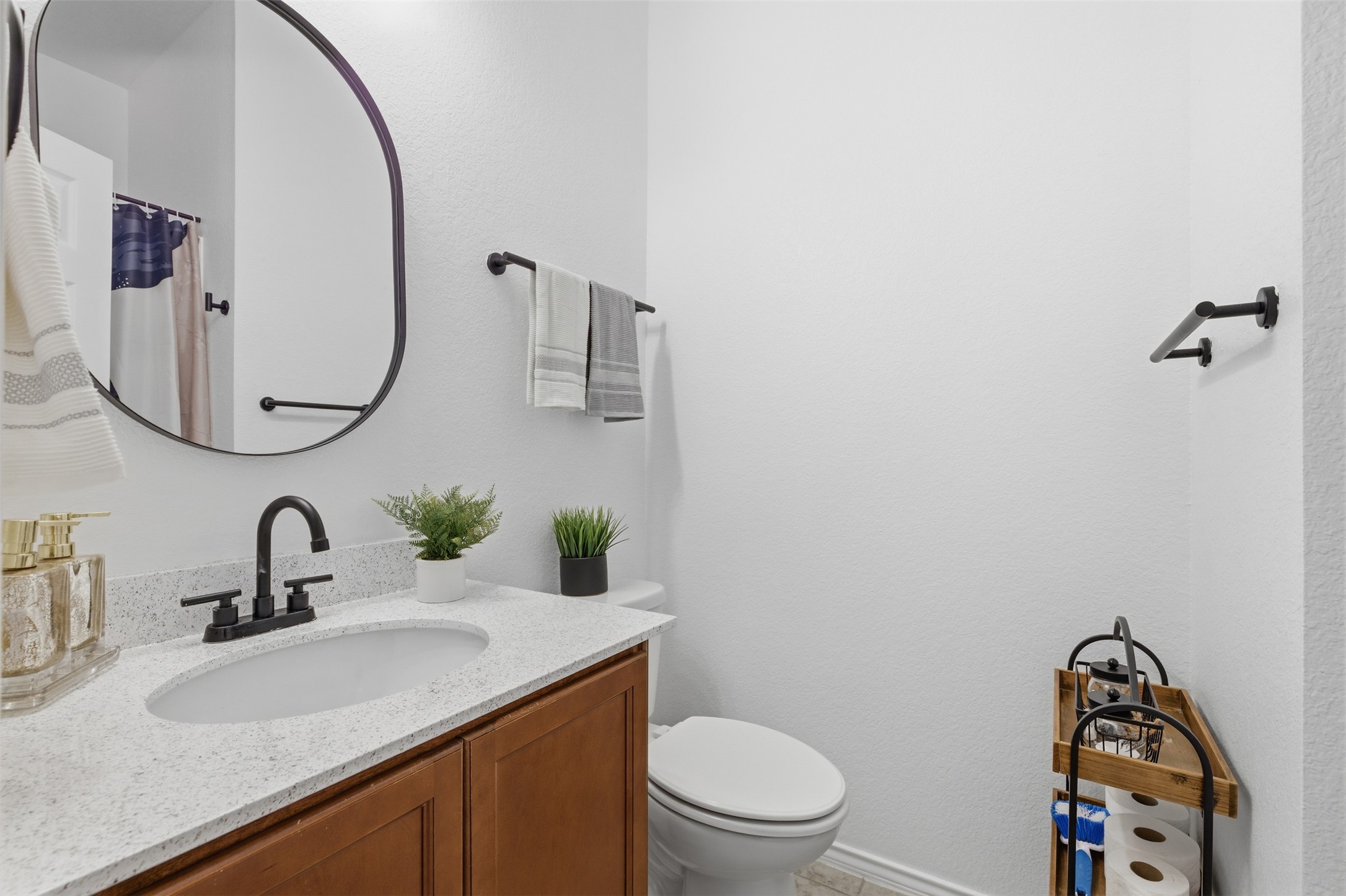 101 Magpie Goose Lane Leander, TX 78641 - Photo 26 of 29 a bathroom with a sink vanity mirror and toilet