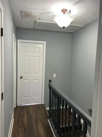 a view of a hallway with entryway