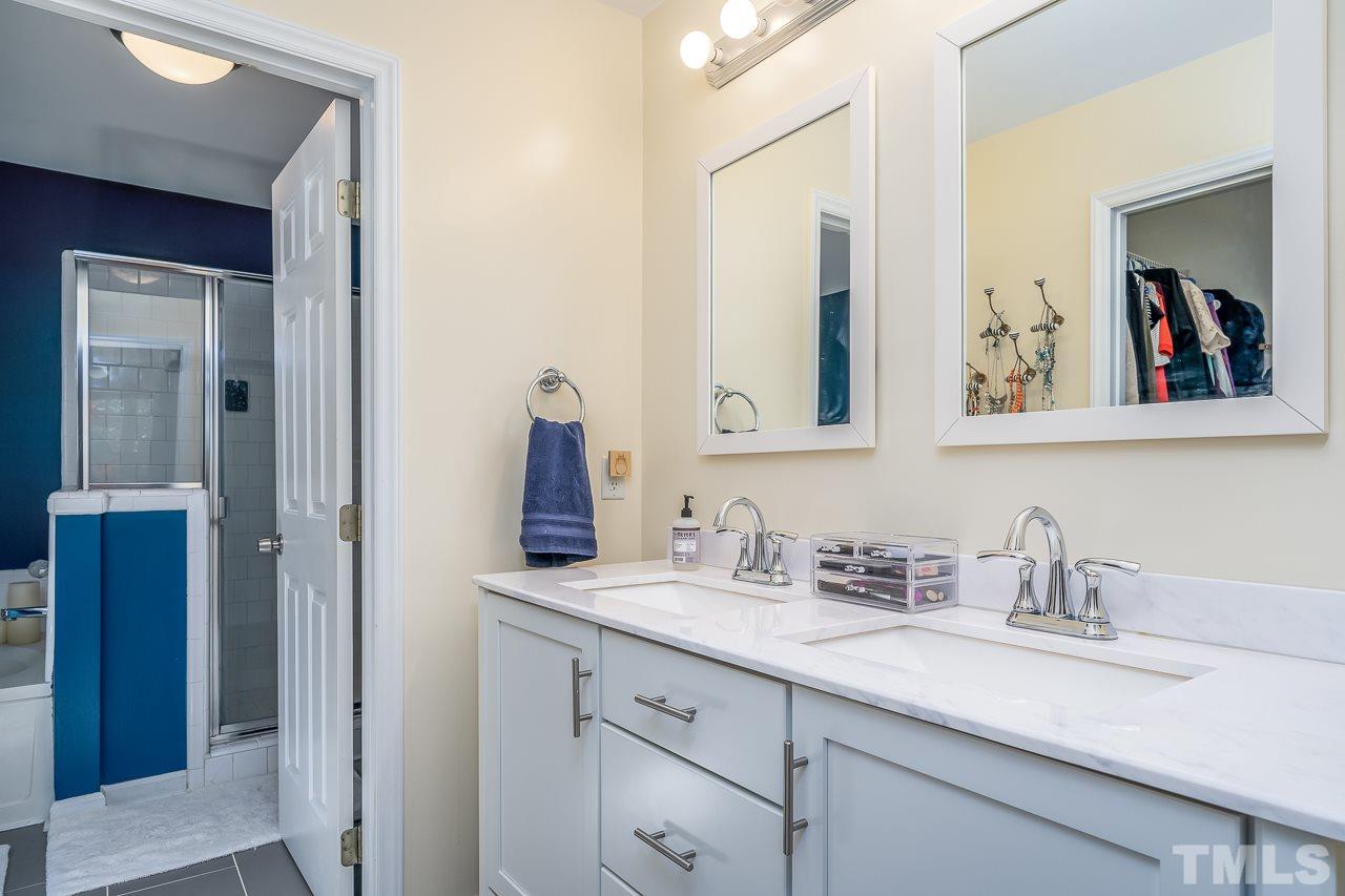 713 Windcrest Road Durham, NC 27713 - Photo 17 of 27 Newly renovated master bath!