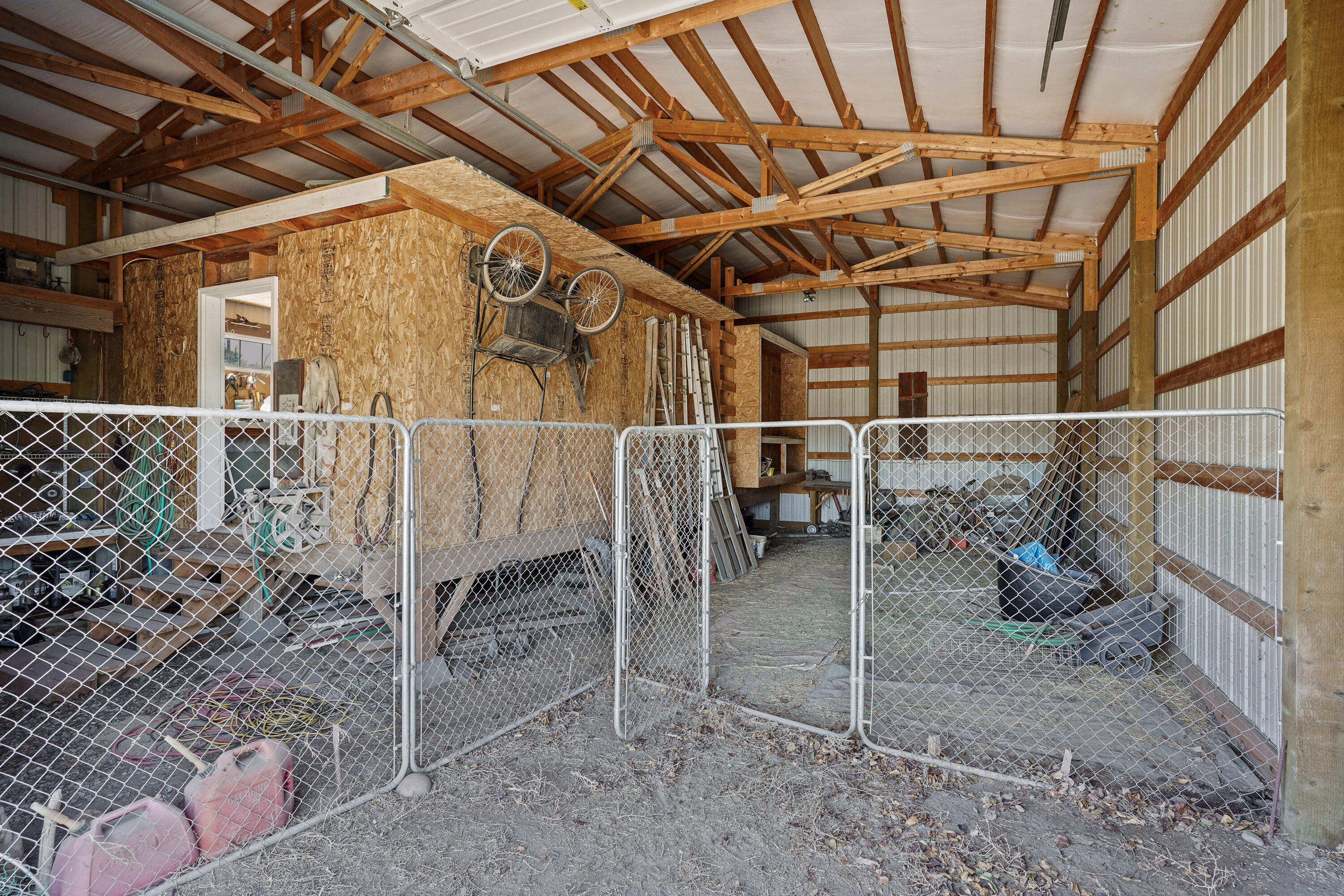 9403 Southwest Panorama Road Terrebonne, OR 97760 - Photo 43 of 51 Inside of shop. Tall ceilings able to store an RV.