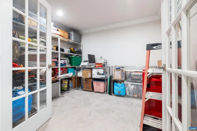 a view of storage and utility room