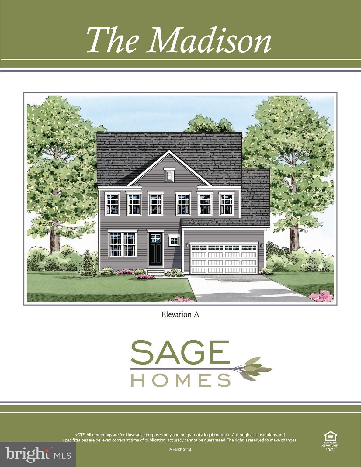 Tbd Tbd Gunmetal, Unit MADISON Edgewood, MD 21040 - Photo 3 of 7 a front view of a house with a garden and signage