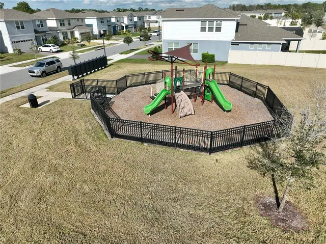 a view of outdoor space with seating