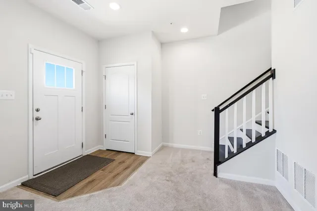 a view of an front door