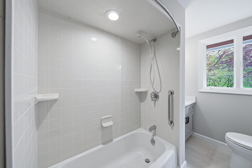 1 Ayrshire Road Worcester, MA 01604 - Photo 15 of 41 a bathroom with a bathtub a toilet and a shower
