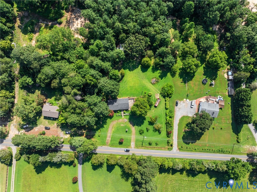 3490 Willow Brook Road Bumpass, VA 23024 - Photo 14 of 47 an aerial view of a house with yard