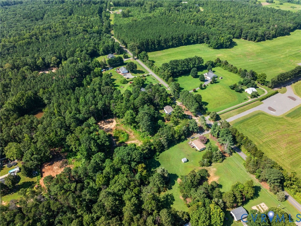 3490 Willow Brook Road Bumpass, VA 23024 - Photo 20 of 47 an aerial view of a residential houses with outdoor space and trees all around