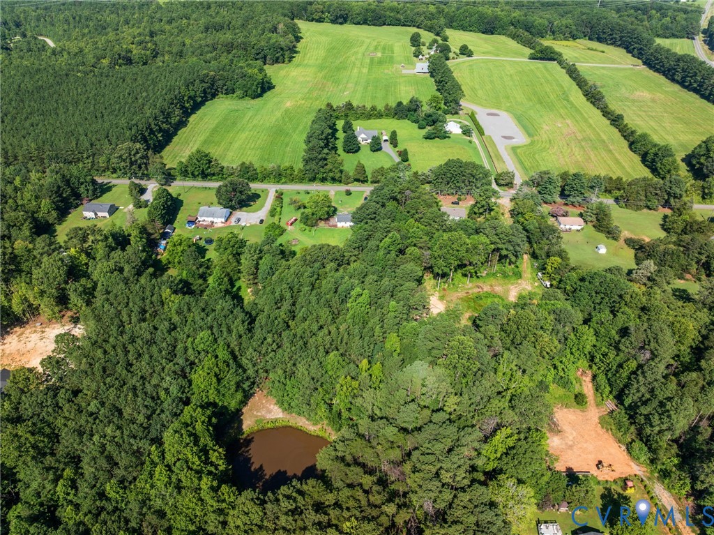 3490 Willow Brook Road Bumpass, VA 23024 - Photo 23 of 47 an aerial view of residential house with outdoor space and swimming pool