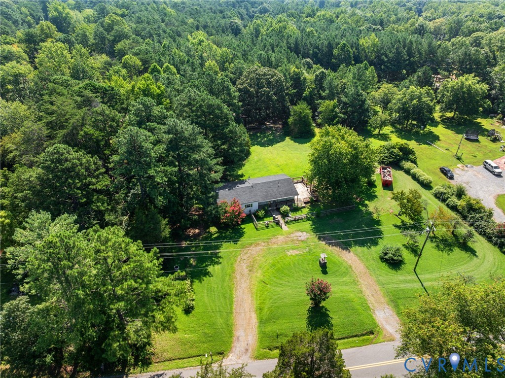 3490 Willow Brook Road Bumpass, VA 23024 - Photo 29 of 47 an aerial view of a house with a yard