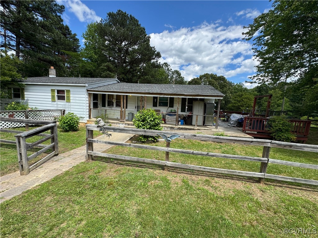 3490 Willow Brook Road Bumpass, VA 23024 - Photo 4 of 47 a view of house with a big yard and potted plants