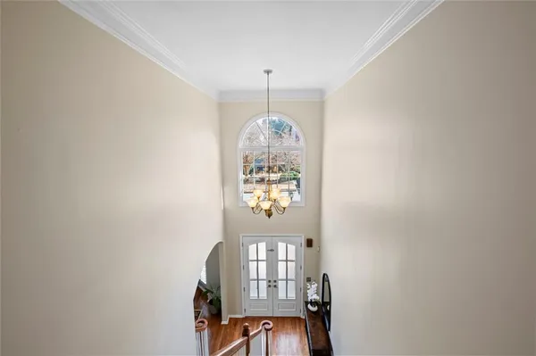 a front view of a house with windows
