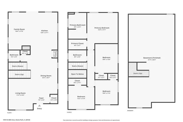 $479,000 | 1818 36th Avenue, Stone Park, IL 60165