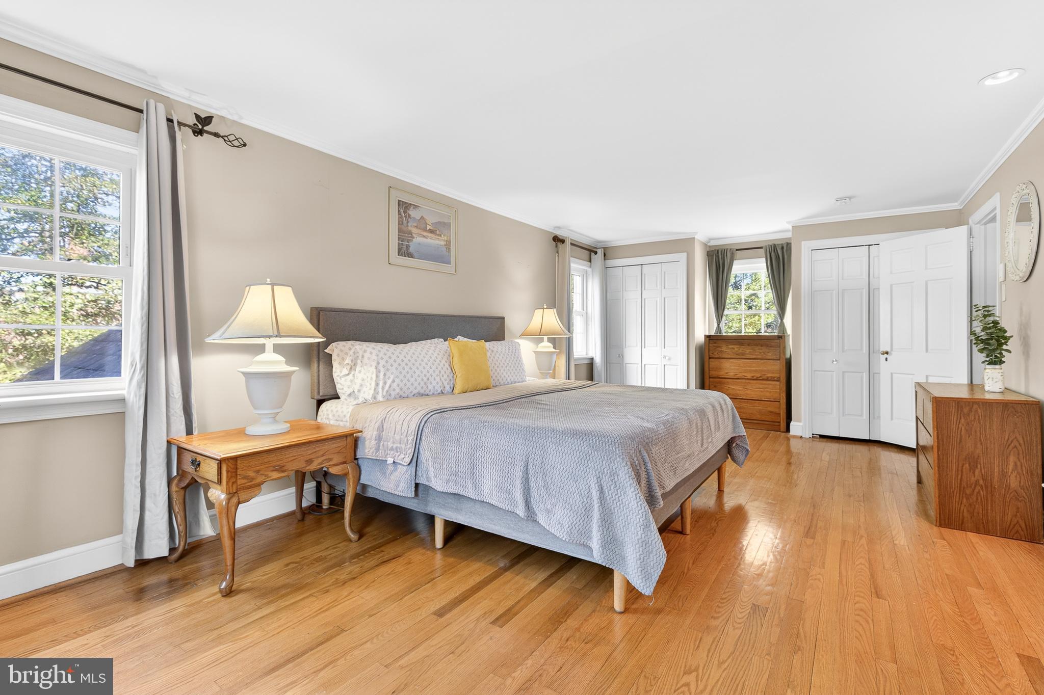 2315 Edgewood Road Harrisburg, PA 17104 - Photo 23 of 41 a bedroom with a bed and wooden floor