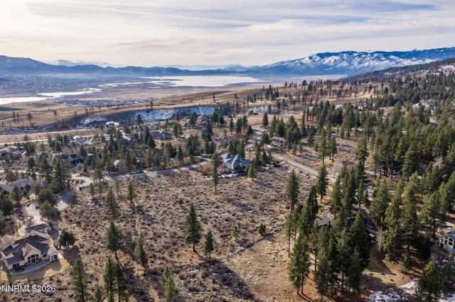 a view of a backyard with a snow