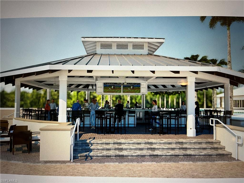 14943 Edgewater Circle Naples, FL 34114 - Photo 45 of 48 ARTIST RENDERING OF NEW POOLSIDE BAR