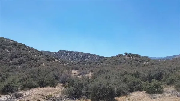 a view of a mountain range with trees in the background