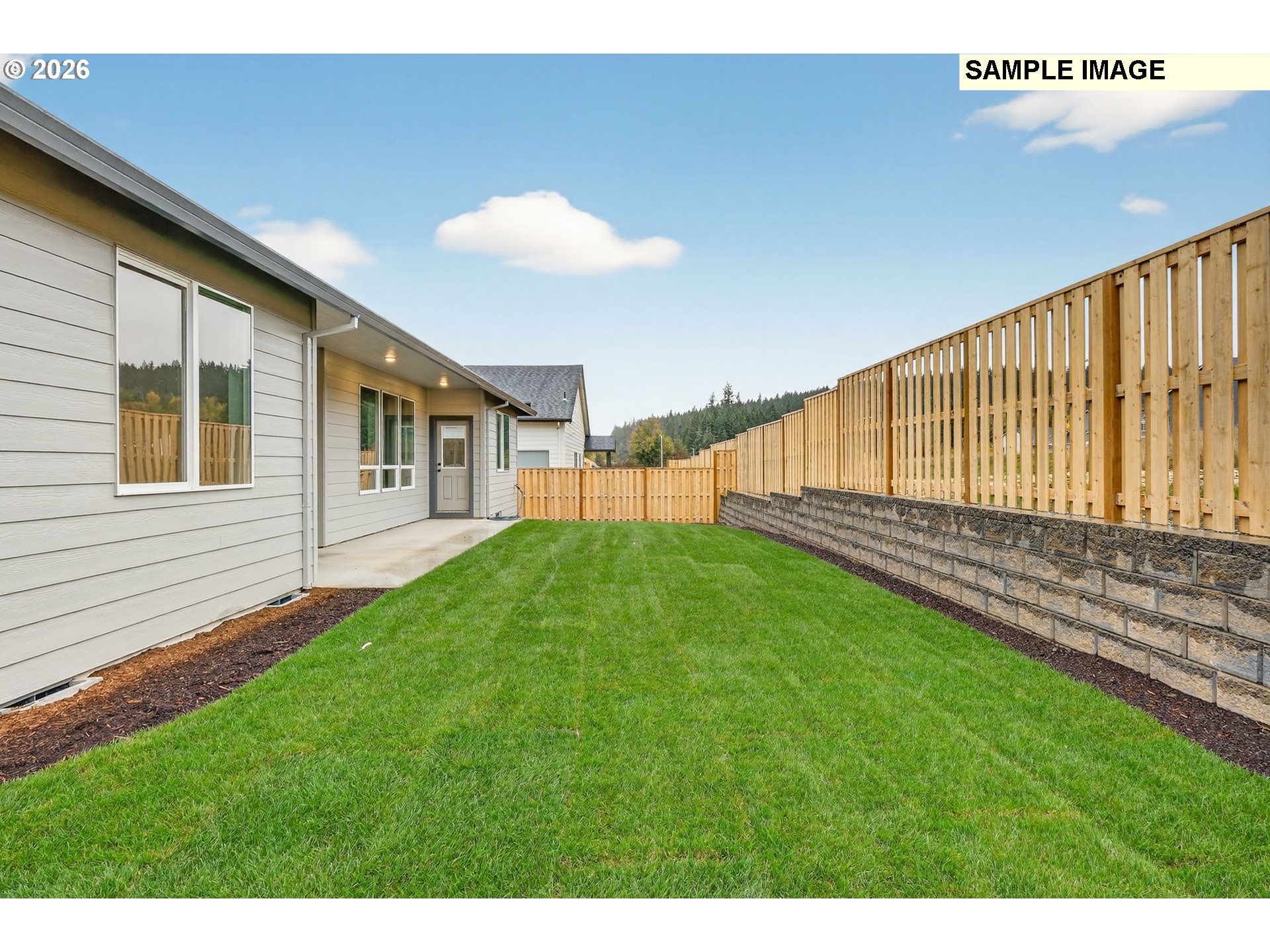 3352 Northeast Sweetwater Road, Unit 80 Estacada, OR 97023 - Photo 44 of 48 a view of backyard with deck
