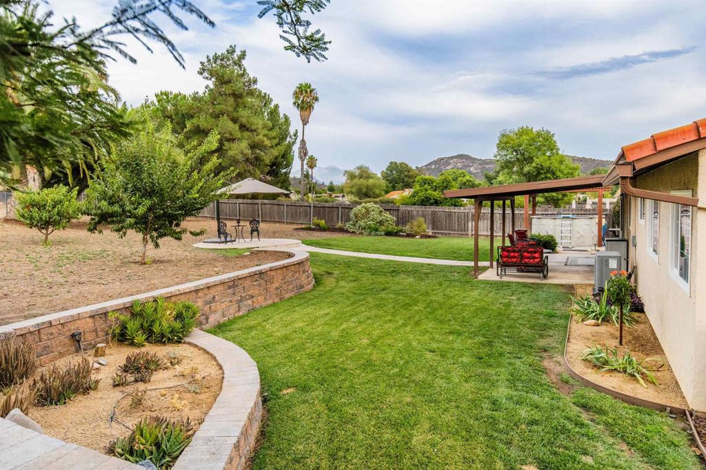 16327 Scarbery Road Ramona, CA 92065 - Photo 23 of 40 a garden view with a seating space