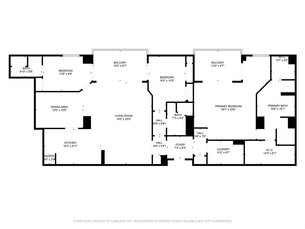 5909 Luther Lane, Unit 2104 Dallas, TX 75225 - Photo 21 of 21 View of floor plan / room layout