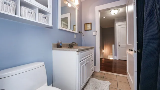 a bathroom with a sink and a toilet